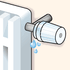 <p>Réparation d’une fuite sur un robinet de radiateur</p>