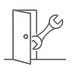 Ouverture d’une porte claquée